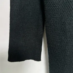 Lulus‎ Black Ribbed Cowl Neck Oversized Knit Sweater Dress Medium thumbnail 9