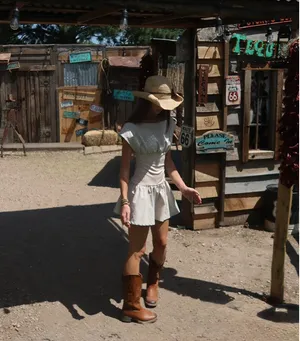 Tan Mini Dress Size XS thumbnail 3