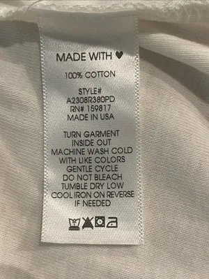 Arula Amsterdam Baby Graphic Tee NWT 2X White thumbnail 6