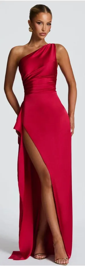 Babyboo Ariel Maxi Dress Red Size Small Cocktail Gown thumbnail 1