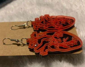 SheIn Heart Earrings thumbnail 4
