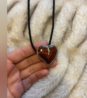Lia Sophia “Burning Love” Heart-Shaped Pendant Necklace thumbnail 1