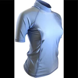 Goddess Rash Guard Light Blue Sun Protection XL Summer Surf Vacation Beach thumbnail 3