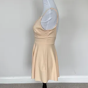 SHEIN Beige Spaghetti‎ Strap Mini Dress Sz SM thumbnail 4