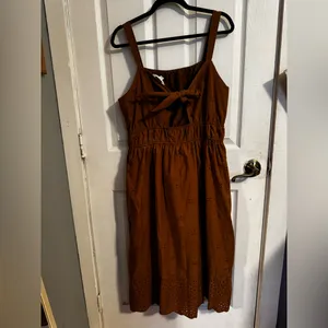 Time and Tru Brown Dress Size L thumbnail 4