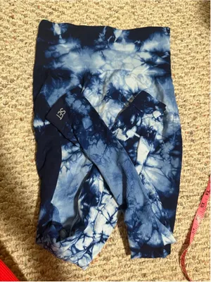 SetActive Blue Crush Shibori Tie Dye Seamless Legging- Size Small Medium thumbnail 7