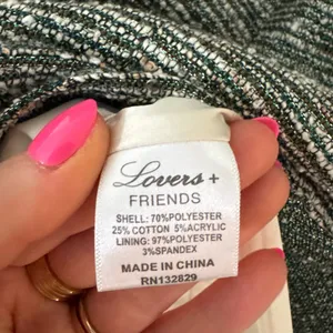 Lovers + Friends Tweed Mini Dress in Black and White thumbnail 14