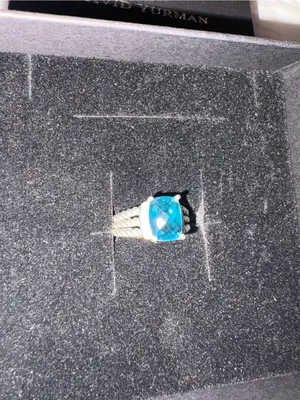 David Yurman Blue Topaz Ring thumbnail 2