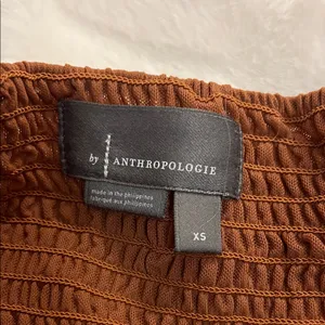 Anthropologie Chocolate Faux Leather Bustier thumbnail 2