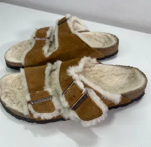Birkenstock Arizona Shearling Suede Sandals Women's 36 (5) Casual Comfort Boho thumbnail 1