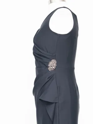 Alex Evenings - Navy‎ Draped Formal Evening Gown thumbnail 7