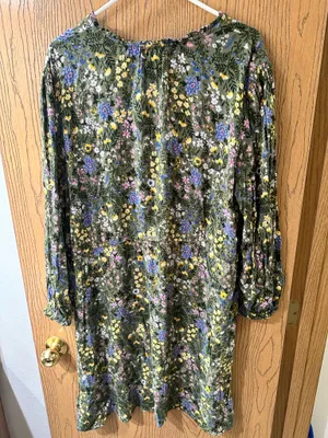 Floral Old Navy Navy Dress thumbnail 2