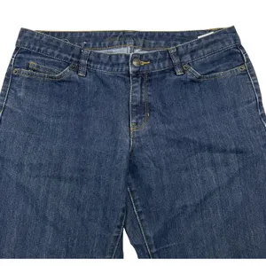 MK Michael Kors Jeans Women's Size 8 Mid Rise‎ Ankle Crop Stretch Dark Wash Blue thumbnail 3