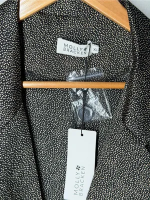 Molly Bracken Double Breasted Polka Dot Boyfriend Blazer Career Office Jacket‎ thumbnail 2