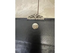 Vintage Brighton black croc-embossed leather snap button organizer/wallet/clutch thumbnail 8