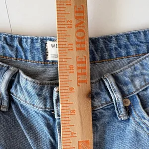 We The Free Wide Leg Jeans Women 28 Blue High Rise‎ Button Fly Denim Pants thumbnail 7
