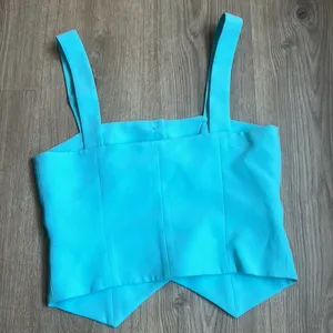 Amanda Uprichard Royston Top Blue size Small thumbnail 6