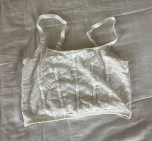 White Lace Tank Top Colsie Target thumbnail 1
