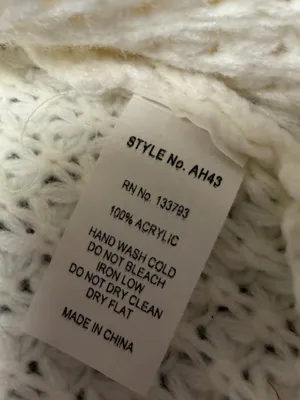 POL Chunky Knit Open Front Cardigan Sweater Womens Large Ivory Cream 3/4 Sleeves thumbnail 8