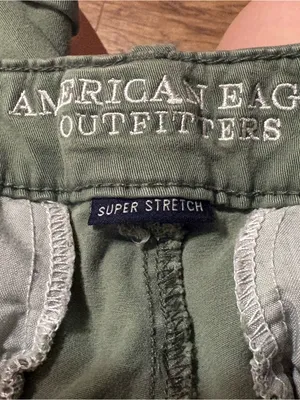 American Eagle Outfitters Green Jean Shorts thumbnail 3