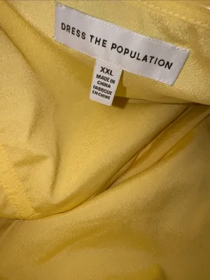 NEW Dress The Population Kinley Accordion Pleat Strapless Evening Gown Sz XXL thumbnail 7