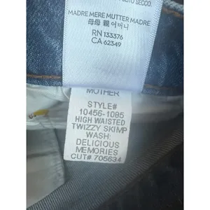 NWT MOTHER Mother Snacks! JeansBlue Denim High Waisted Twizzy‎ Skimp Sz 29 $198 thumbnail 7