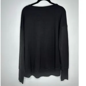 Athleta Crewneck Sweatshirt Tunic Size Small Black Soft Pullover Athleisure thumbnail 2