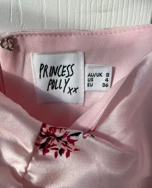 Princess Polly Light Pink Floral Dress thumbnail 4