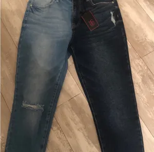 Adorable 2 Toned Jeans Blue thumbnail 3