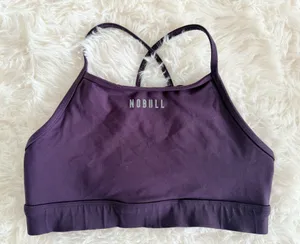 NOBULL Women's High Neck Sports Bra - Dark Plum thumbnail 1