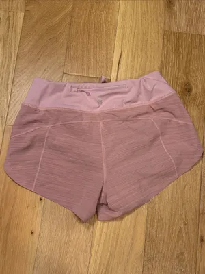 Athleta‎ run with it textured 3.5” Dusty Pink Two-Tone Athletic Shorts XS thumbnail 2