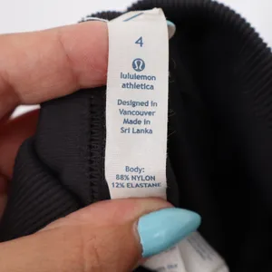 Lululemon Leggings Women's 4 to Train Tight Black High Rise Seamless Excellent thumbnail 3