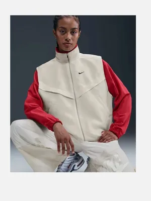 NWT Nike SZ M Sportswear Windrunner Women's Shine Vest HV2472 thumbnail 7
