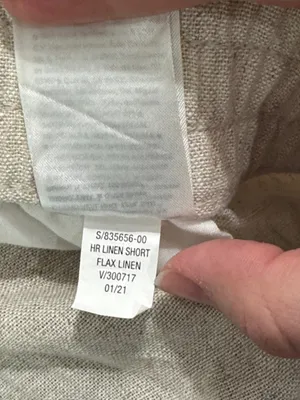 Old Navy Natural Flax Beige Linen Blend Drawstring High Rise shorts size XL thumbnail 9