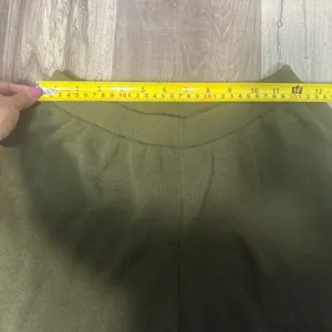 Nasty Gal High Waist Knit Shorts in Olive thumbnail 5