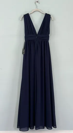 NWT Lulus Heavenly Hues Navy Slit Bridesmaid Maxi Dress thumbnail 4