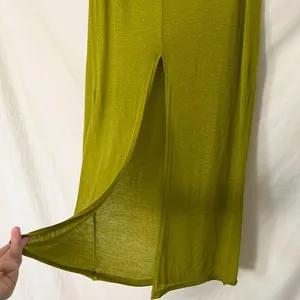 Zara green Midi Maxi Skirt with Leg Slit Size M thumbnail 3