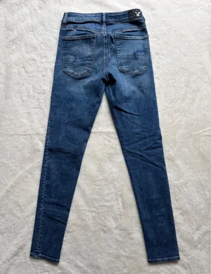 American Eagle Women’s Hi Rise Jeggings Size 6 Long Dark Wash AEO Denim X Jeans thumbnail 10