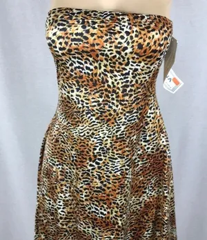 Dare Wear Size XL Strapless Animal Print Dress. New Without Tags thumbnail 2