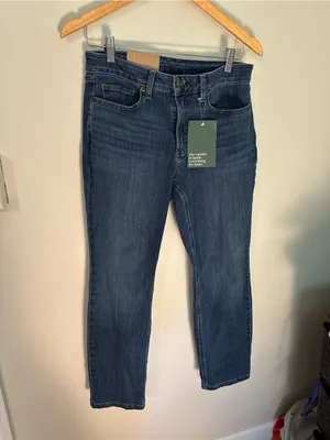 NWT LL Bean beanflex straight leg midrise jeans 10p thumbnail 2