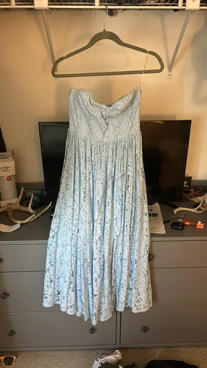 Blue Altar'd State Dress Midi Lace thumbnail 3