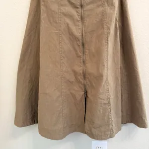 Anthropologie‎ Zip-Front Corset Midi Dress Womens XS Smocked Back Halter Olive thumbnail 14