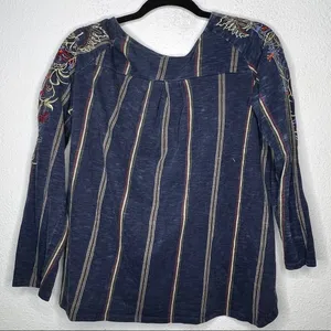 Hannah Embroidered Top‎ Blue Size M thumbnail 4