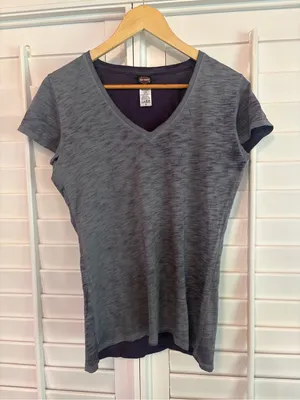 Harley Davidson Purple Burnout Wash V Neck Top Size Small thumbnail 1