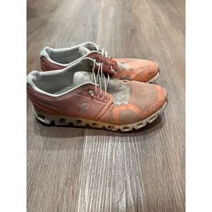 On Cloud Women Running Shoes Coral Peach Mesh Sneakers US 9.5 EU 41 Low Top‎ thumbnail 4