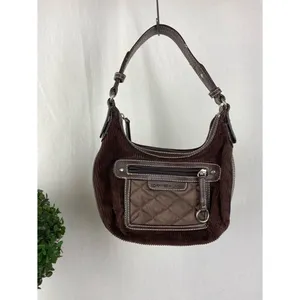 Tommy Hilfiger Brown Corduroy Zip Mini Bag thumbnail 4