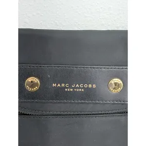Marc Jacobs Crossbody Bag Black Nylon Leather Trim Gold Hardware OS thumbnail 4