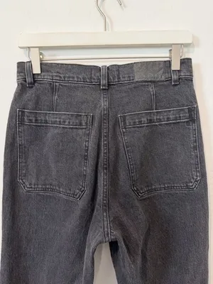 Madewell The 90s Straight Jeans Size 26 Camplin Black High Rise Utility‎ Grunge thumbnail 10