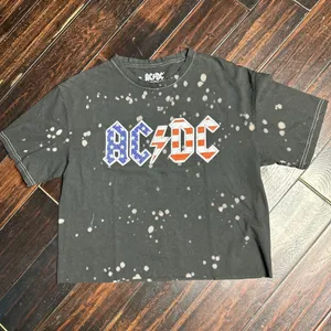 Band tee shirt AC/DC casual California rock n roll boho indie cotton going out thumbnail 1