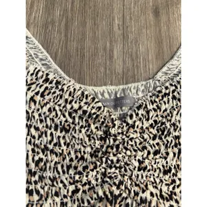 Urban‎ Outfitters Crop Top Women's M Angelo Animal Cheetah Print Smocked thumbnail 5